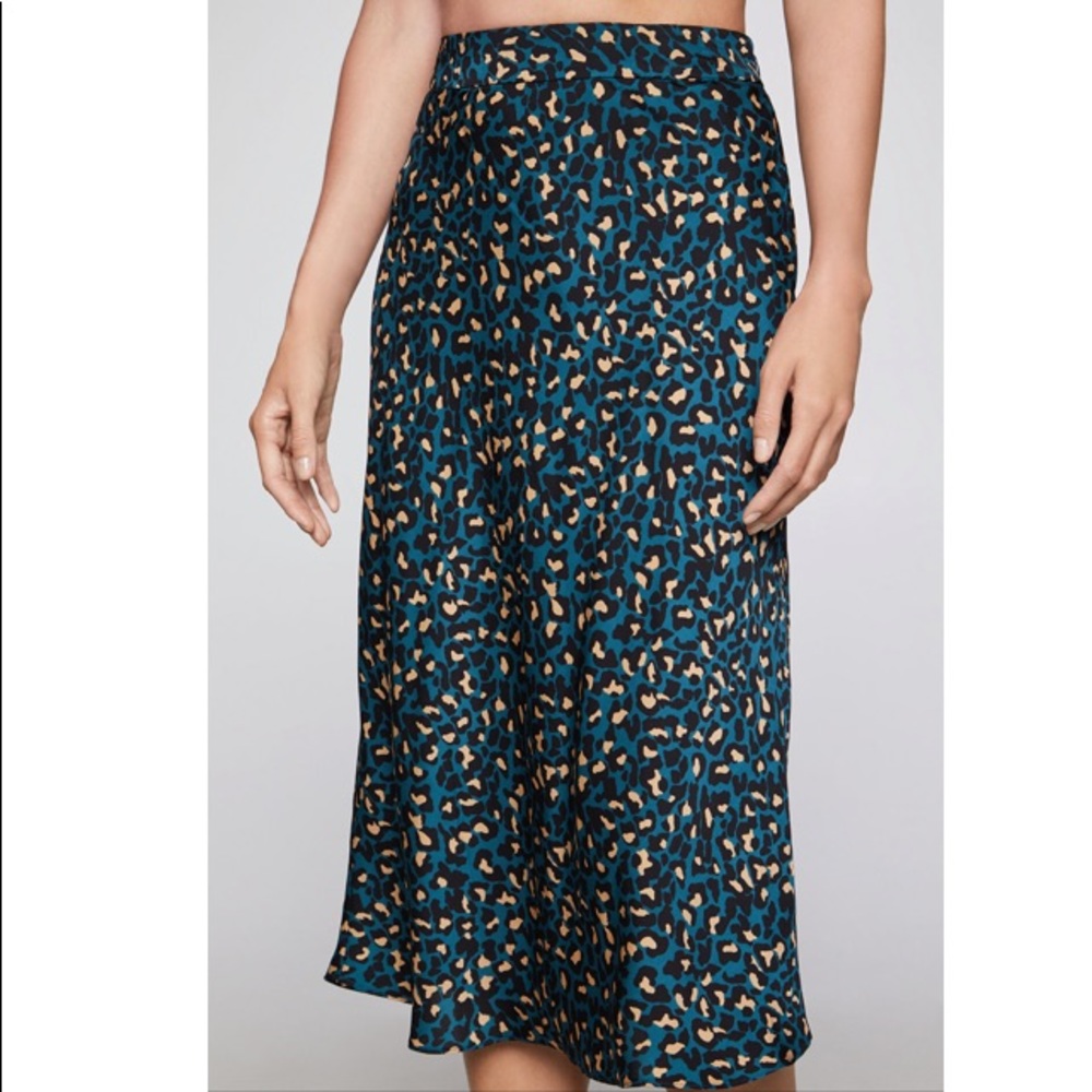 BCBGeneration Stardust Cheetah Midi Skirt